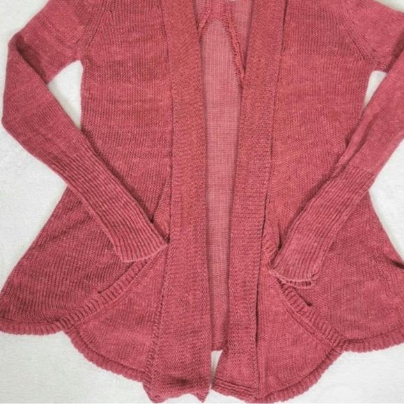 Anthropologie Angel of the North Cascade Cardigan  Sweater In Cinnamon  Size L - Picture 6 of 6